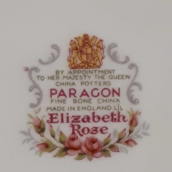Paragon Ashtray Elizabeth Rose Fine Bone China pink roses Tobacciana Vintage 195 - Picture 7 of 7